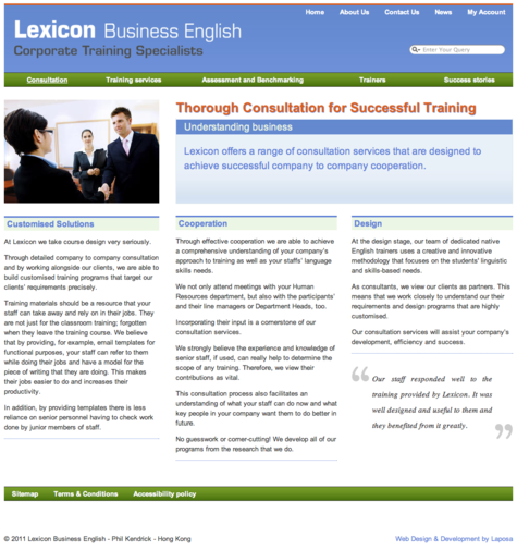 Lexicon Business English - Phil Kendrick - Design by Laposa